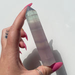 Load image into Gallery viewer, Lavender Fluorite Point
