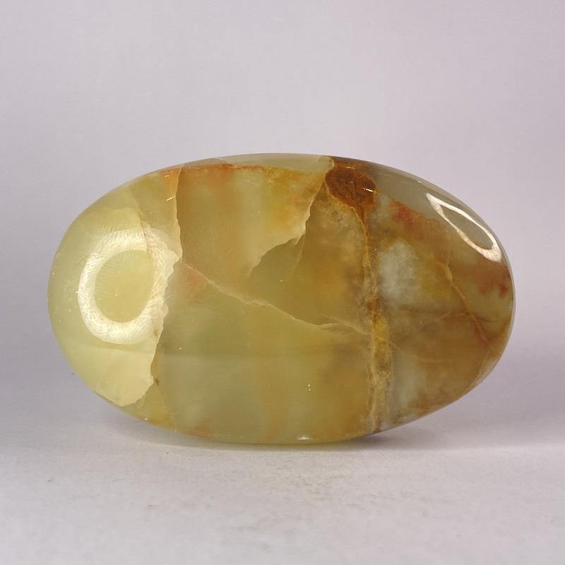 Green Onyx Palmstone - Ruby's Minerals