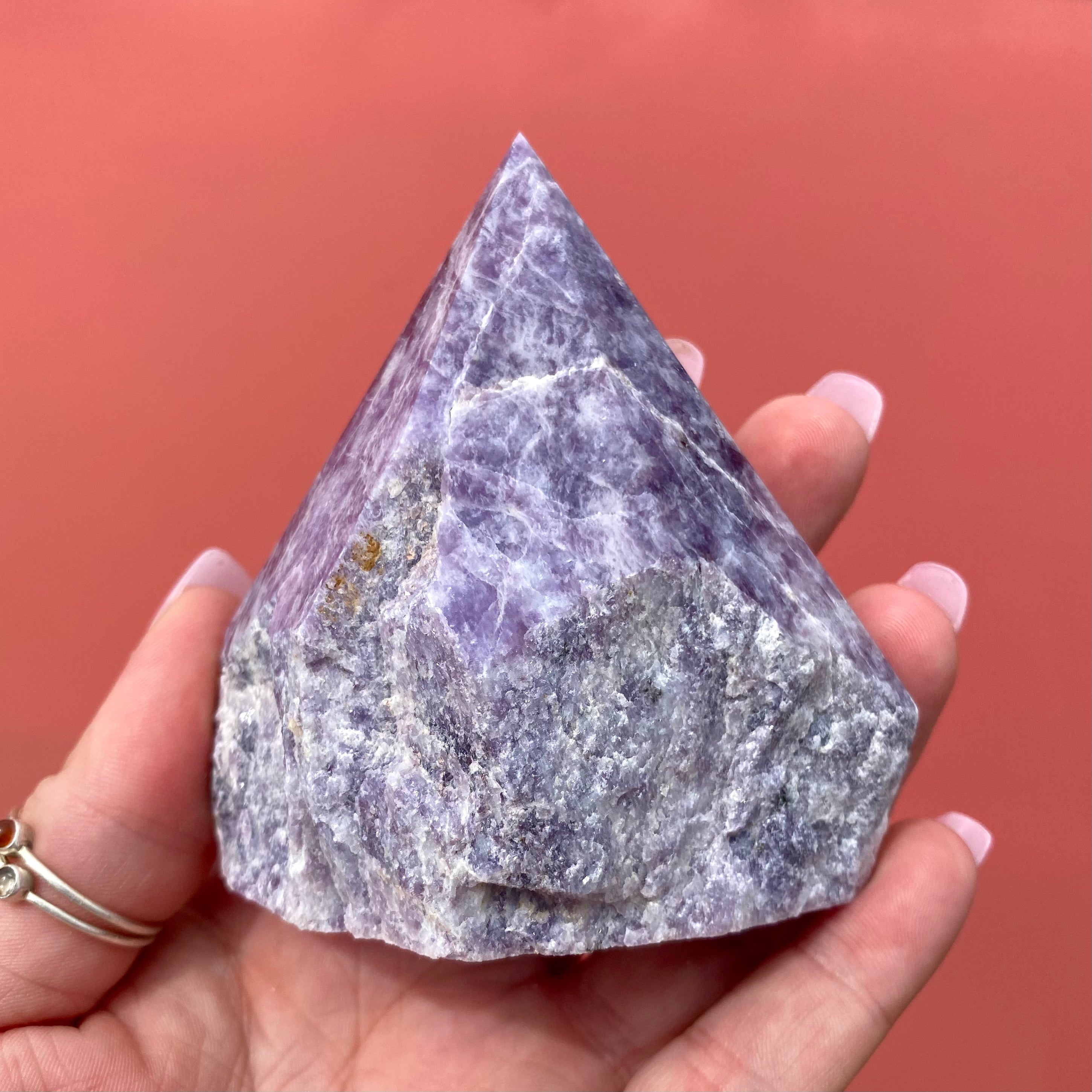 Lepidolite Rough Point