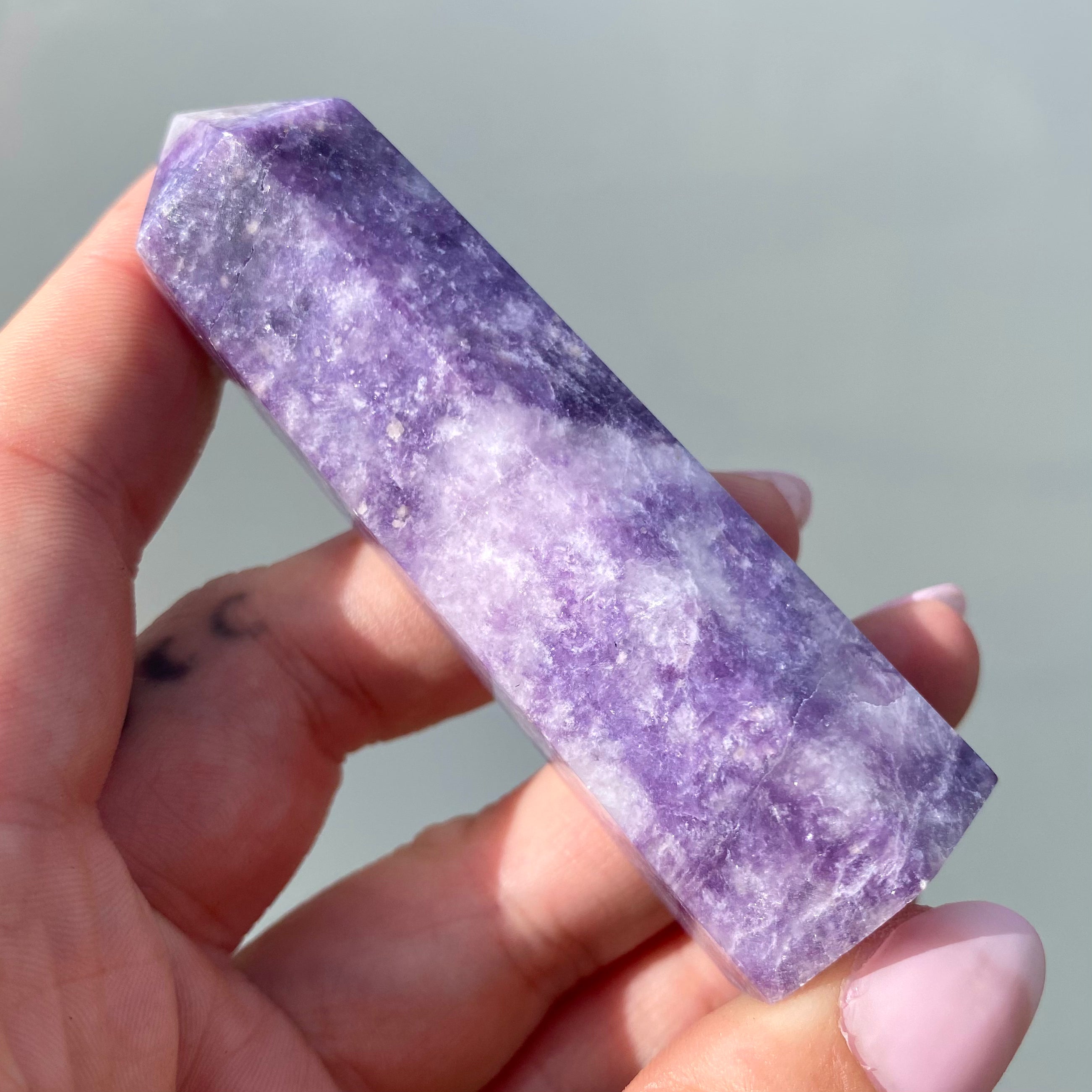 Lepidolite Point