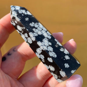 Snowflake Obsidian Point