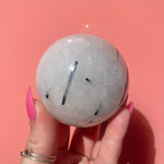 Load image into Gallery viewer, Tourmalinated Quartz Sphere
