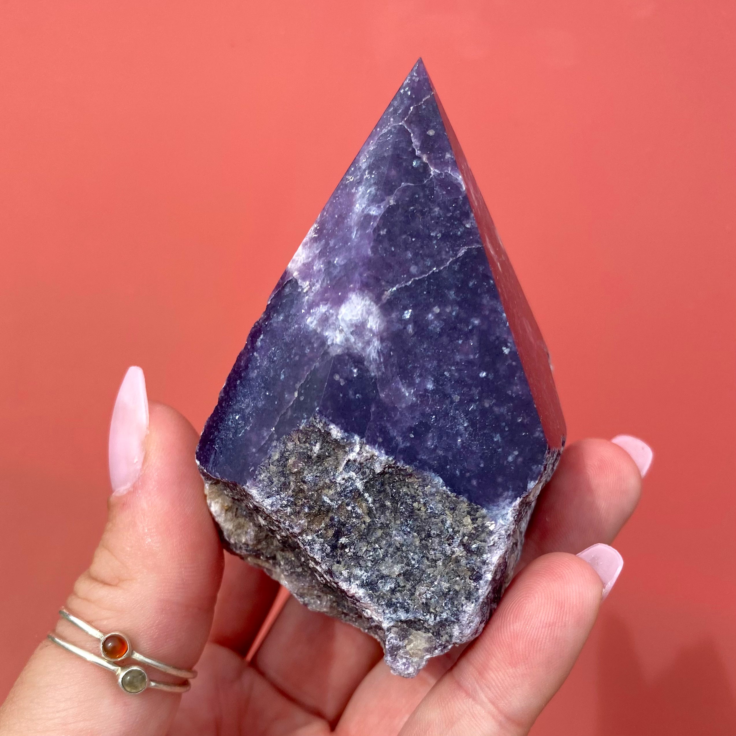 Lepidolite Rough Point