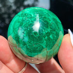Load image into Gallery viewer, Malachite Sphere - Ruby&#39;s Minerals
