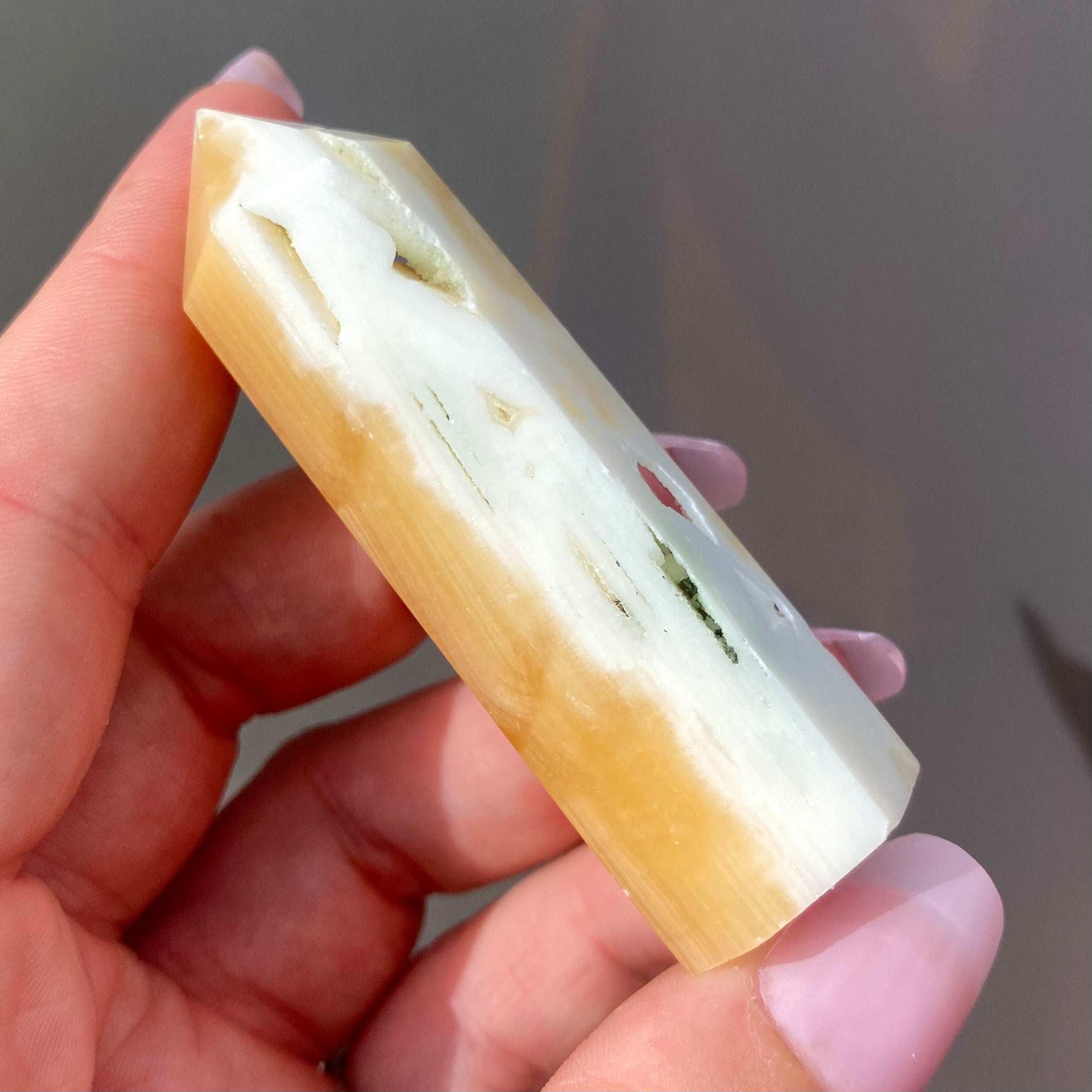 Yellow Calcite Point