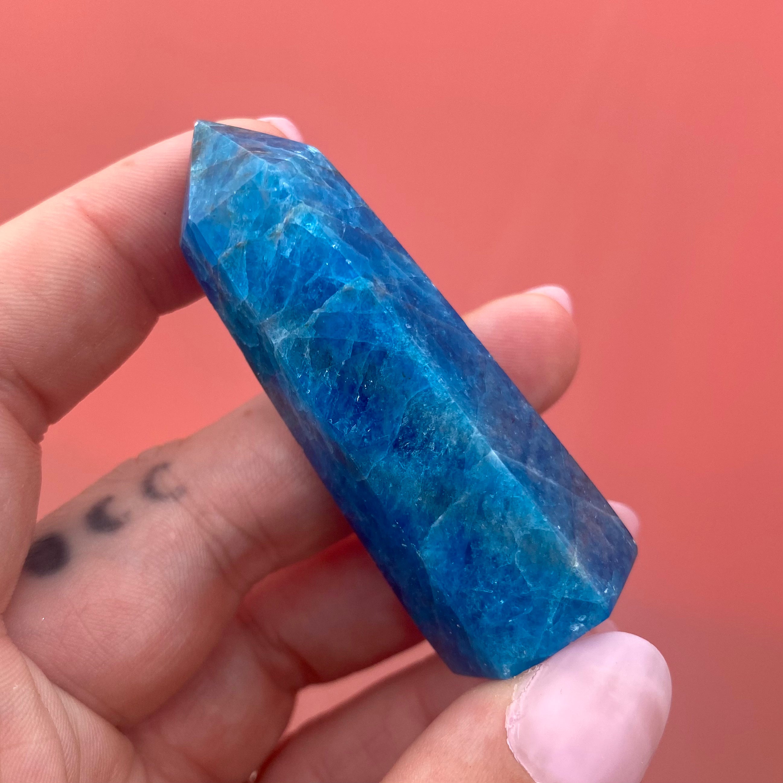 Blue Apatite Point