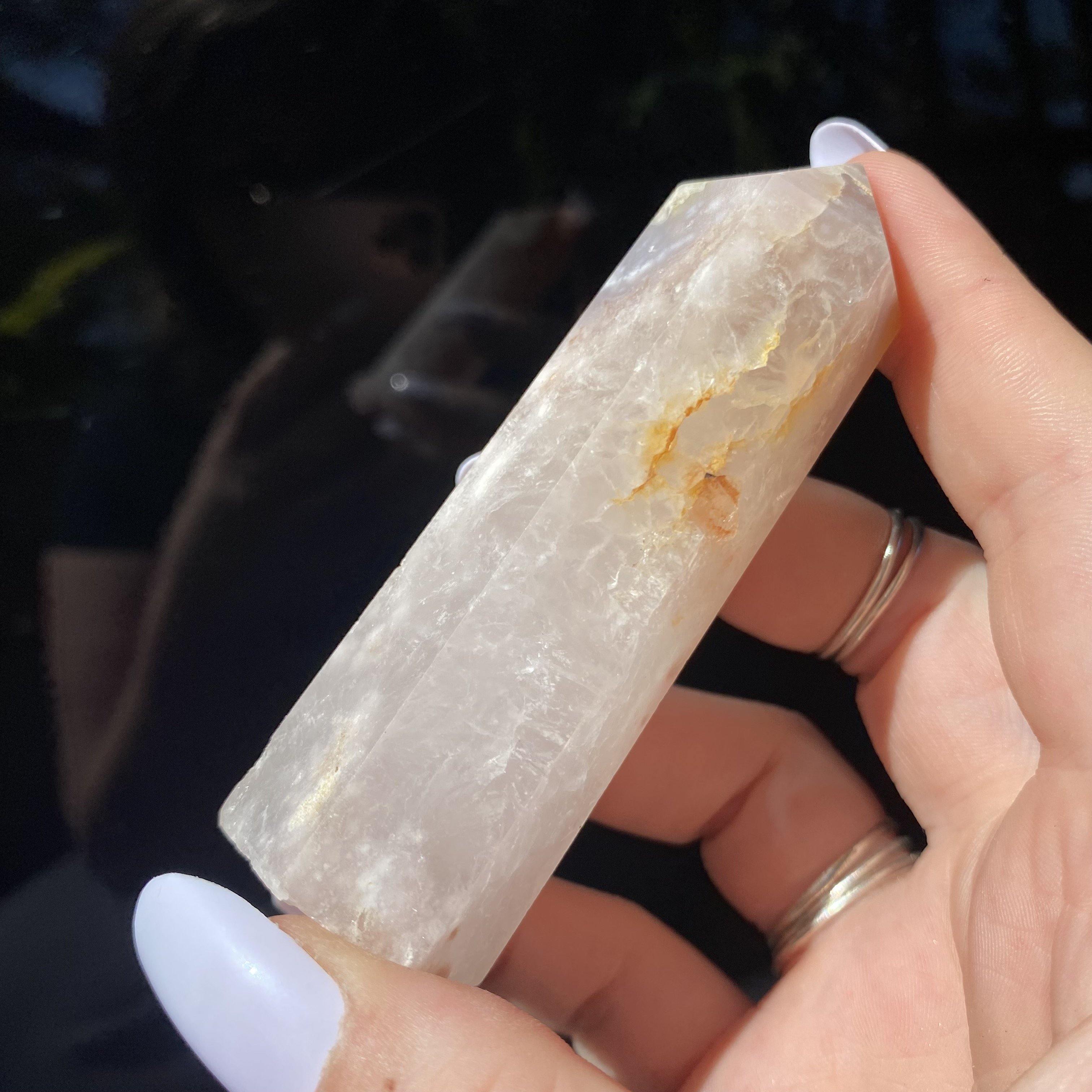 Flower Agate Point - Ruby's Minerals