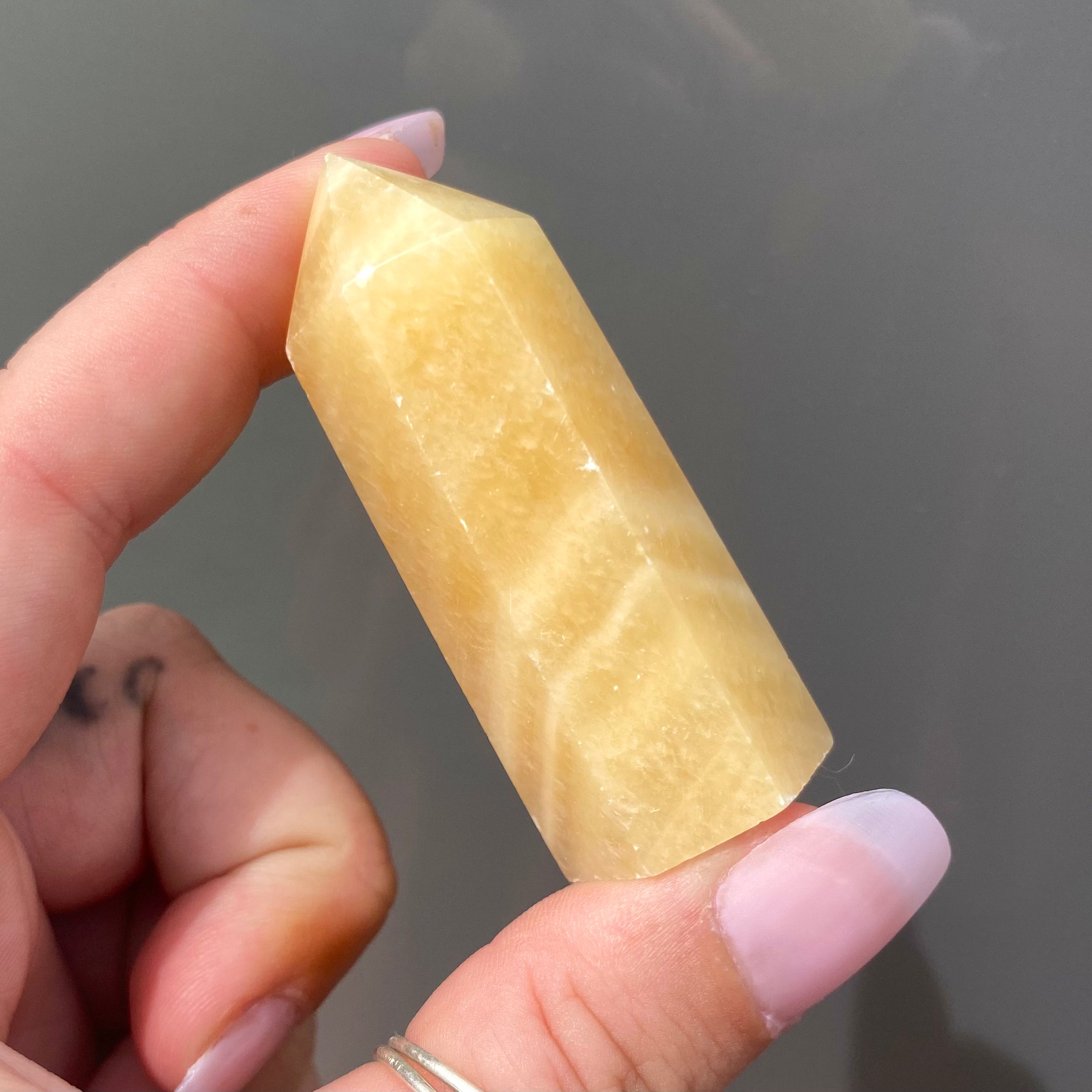 Yellow Calcite Point