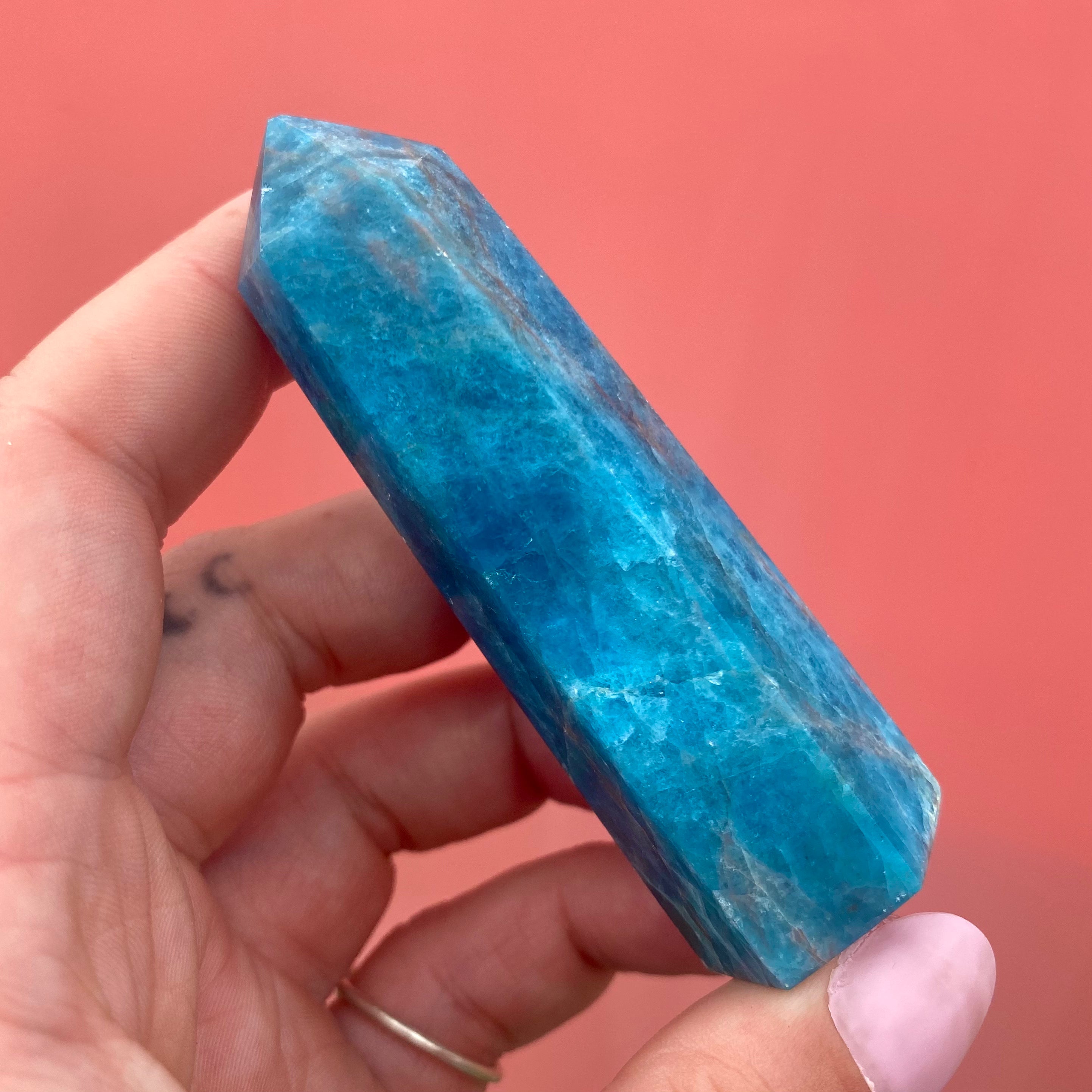 Blue Apatite Point
