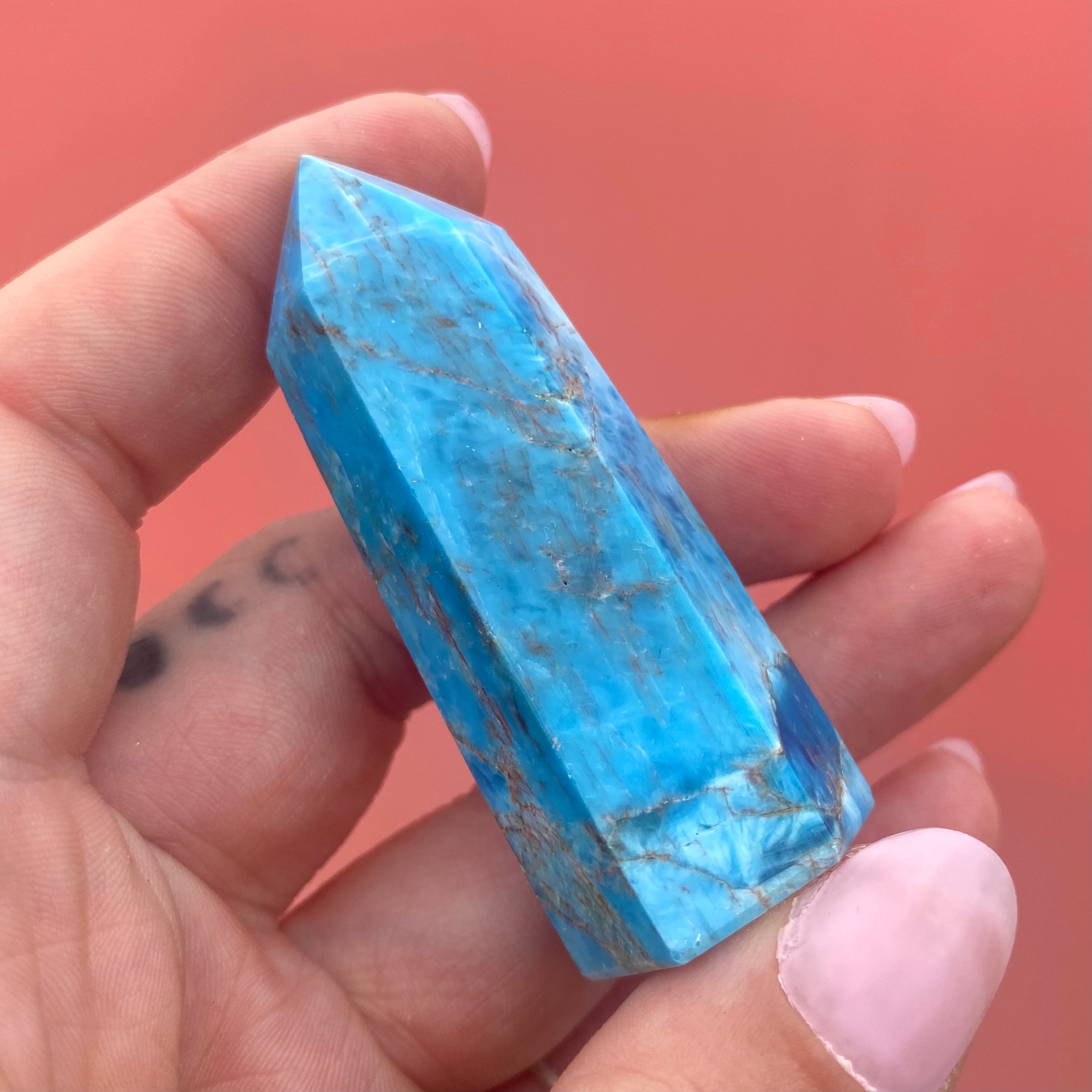 Blue Apatite Point