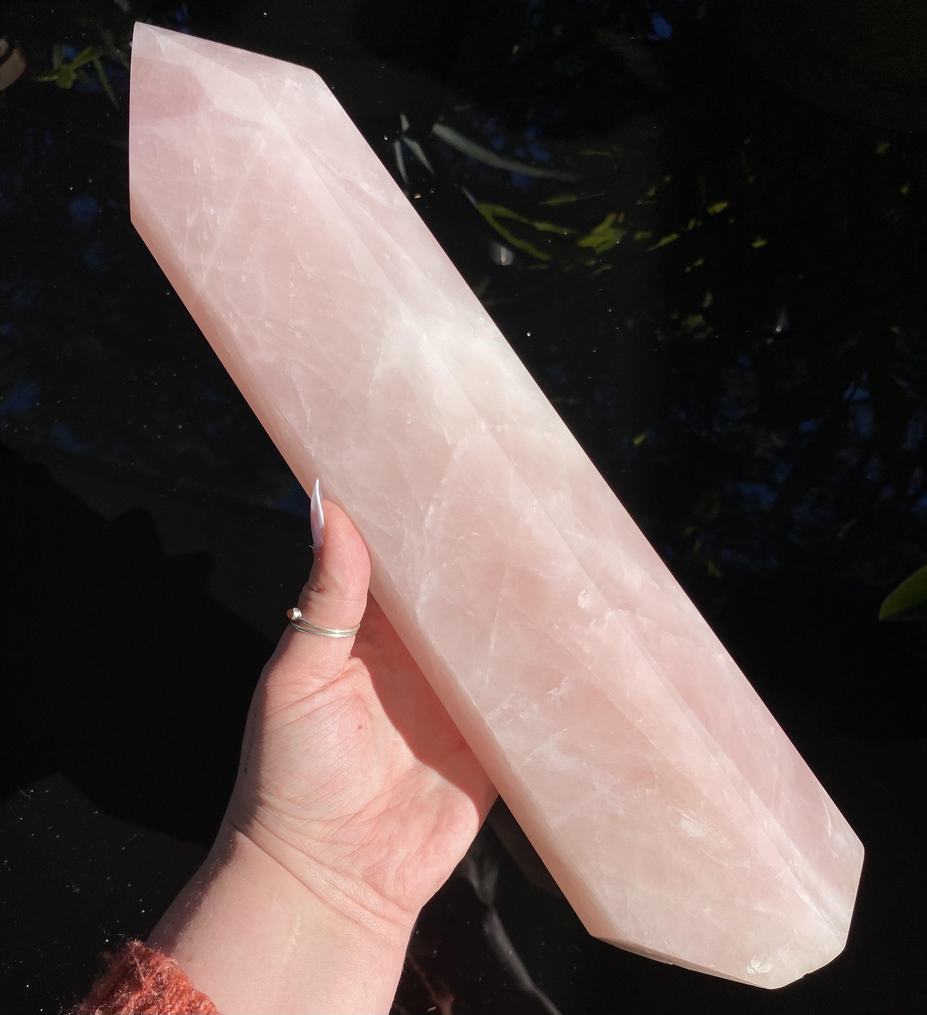 Rose Quartz Tower - Ruby's Minerals