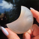 Load image into Gallery viewer, Agate Druzy Moon - Ruby&#39;s Minerals
