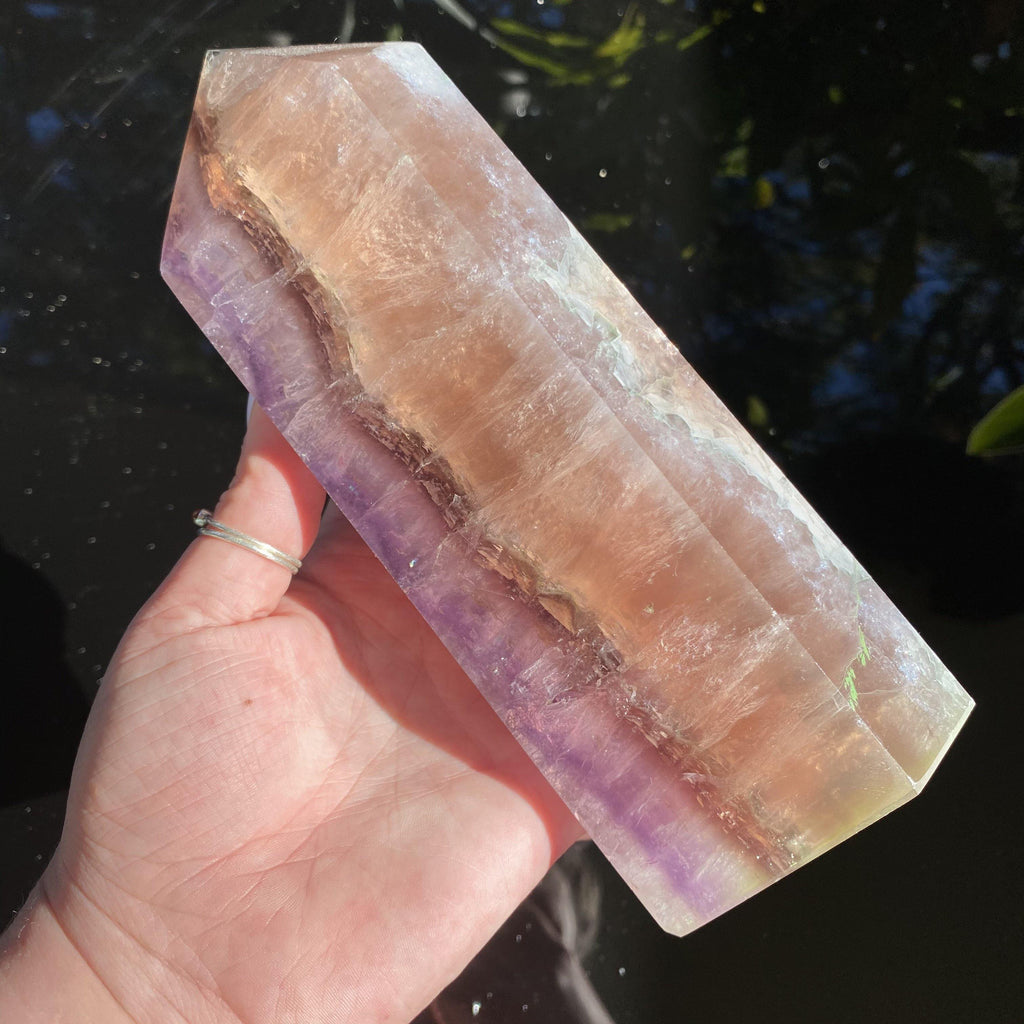 Rainbow Fluorite Tower - Ruby's Minerals