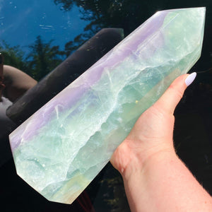 Rainbow Fluorite Tower - Ruby's Minerals