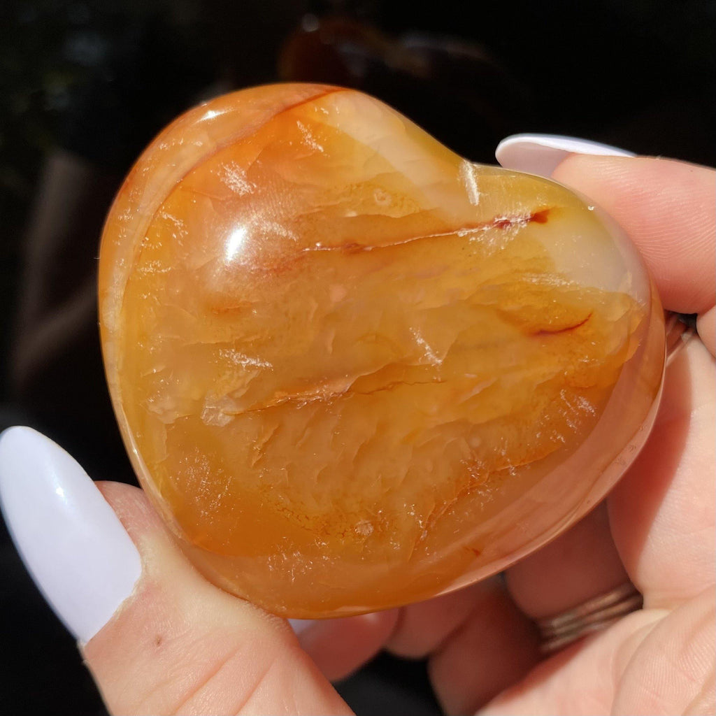 Carnelian Heart - Ruby's Minerals