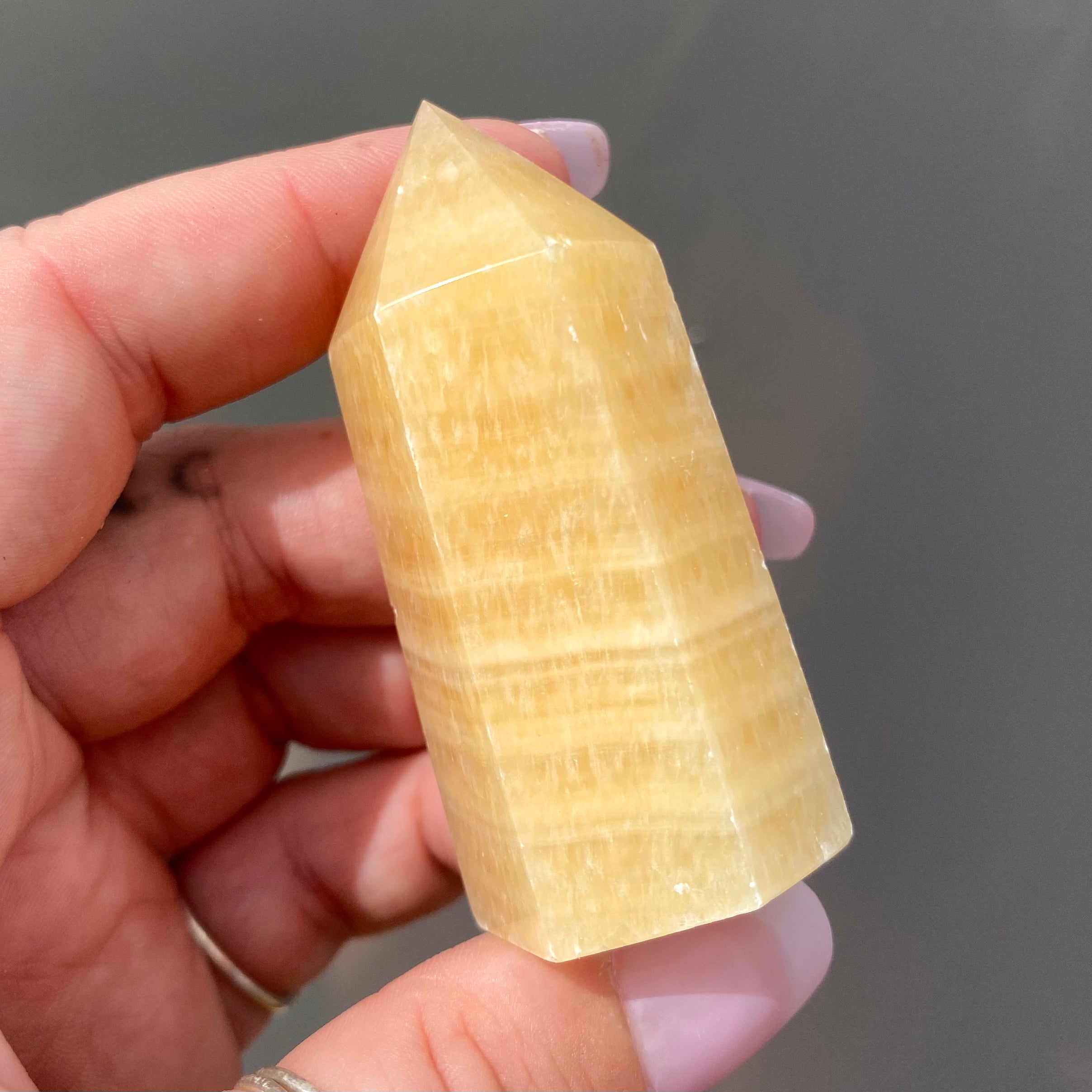 Yellow Calcite Point