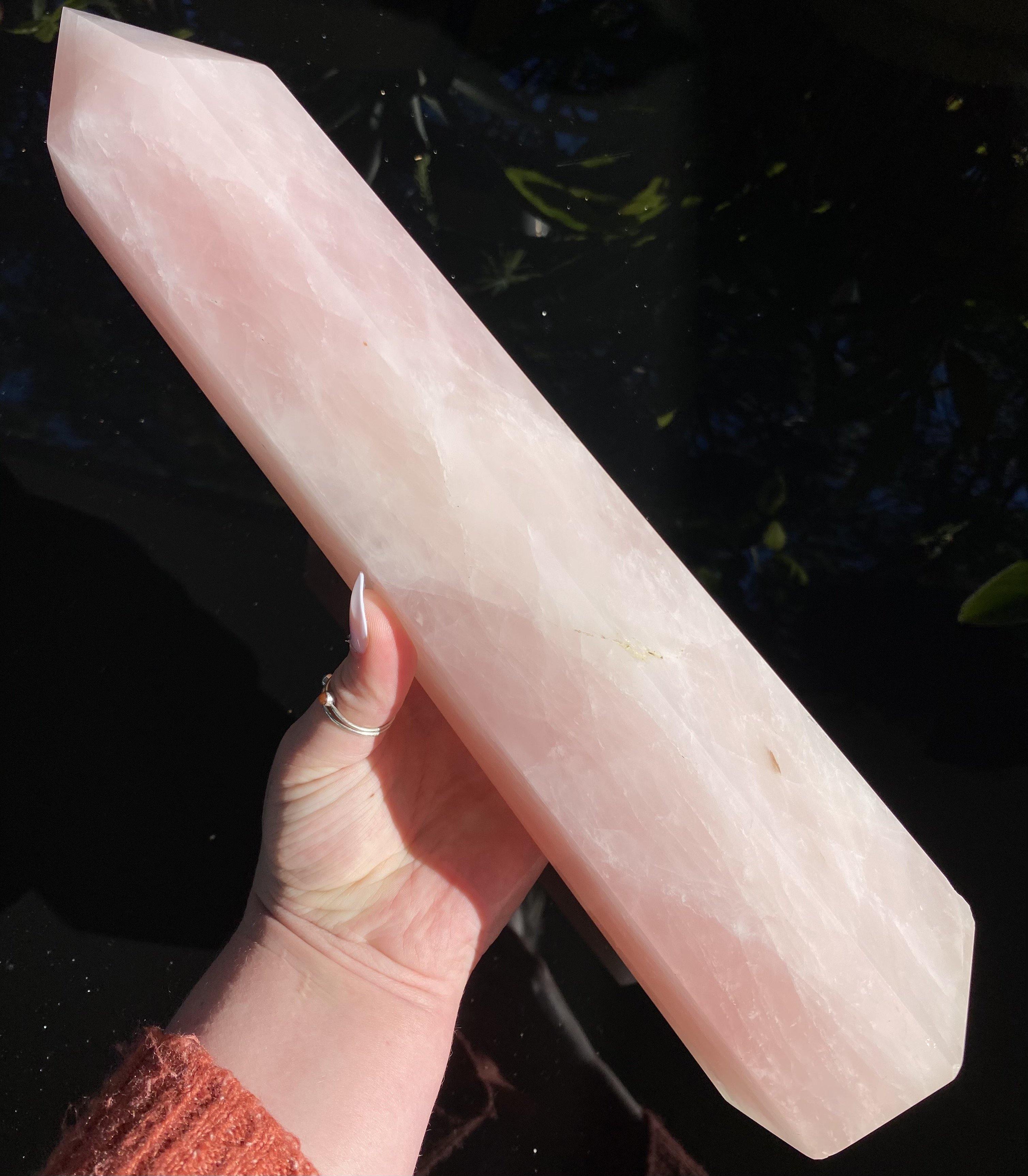 Rose Quartz Tower - Ruby's Minerals
