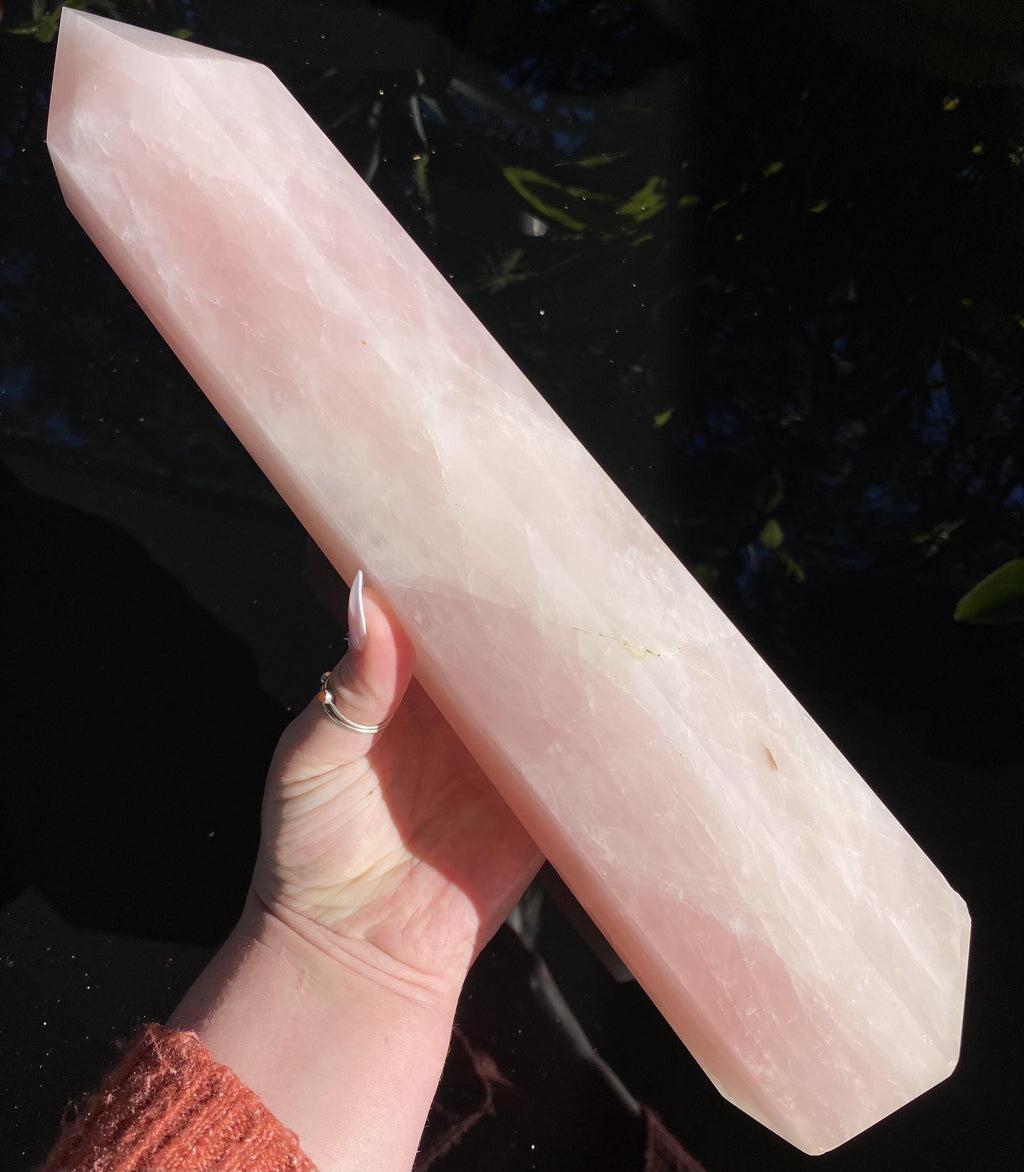 Rose Quartz Tower - Ruby's Minerals