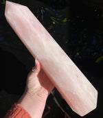 Load image into Gallery viewer, Rose Quartz Tower - Ruby&#39;s Minerals
