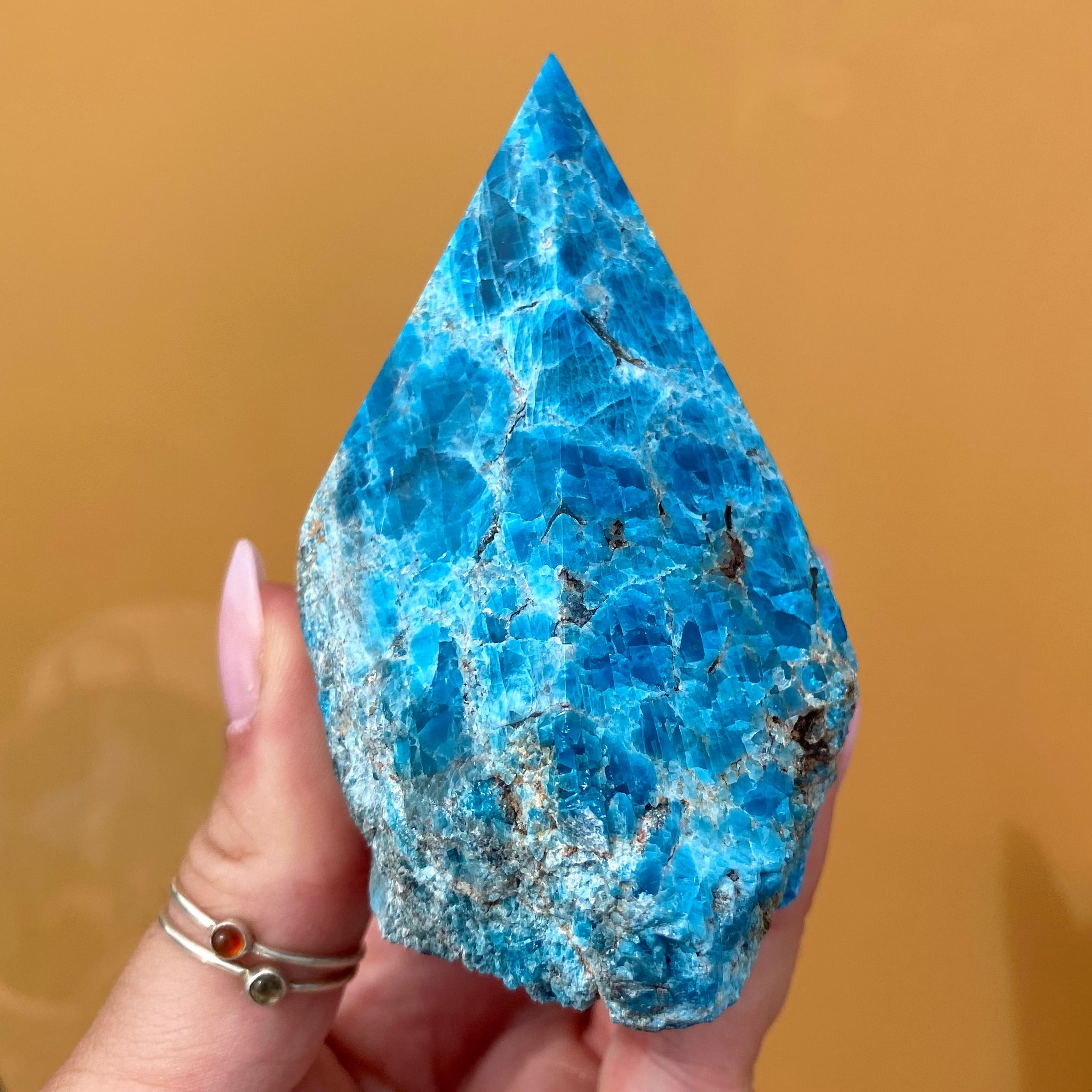 Blue Apatite Rough Point