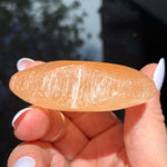 Load image into Gallery viewer, Peach Selenite Heart - Ruby&#39;s Minerals
