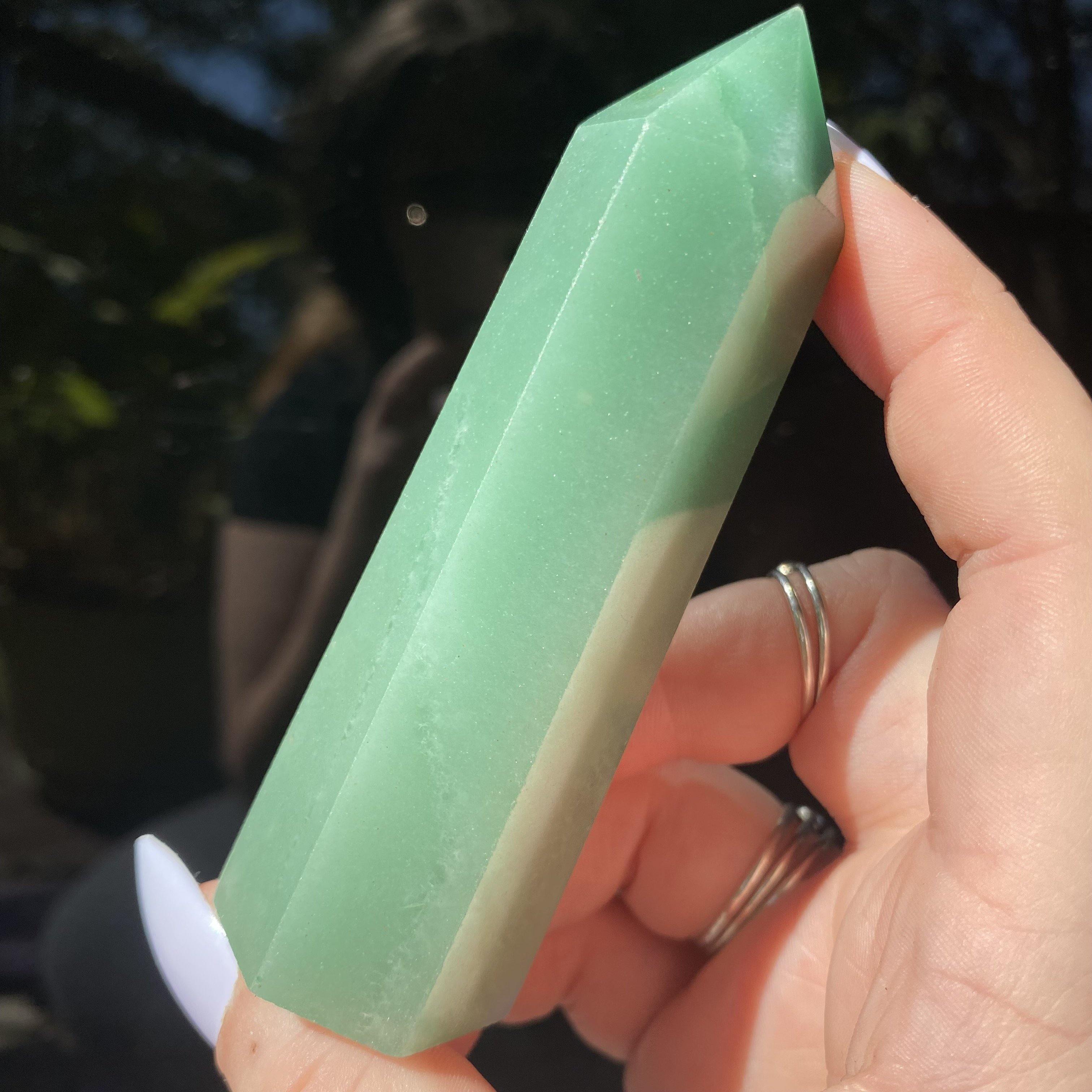Aventurine Point - Ruby's Minerals