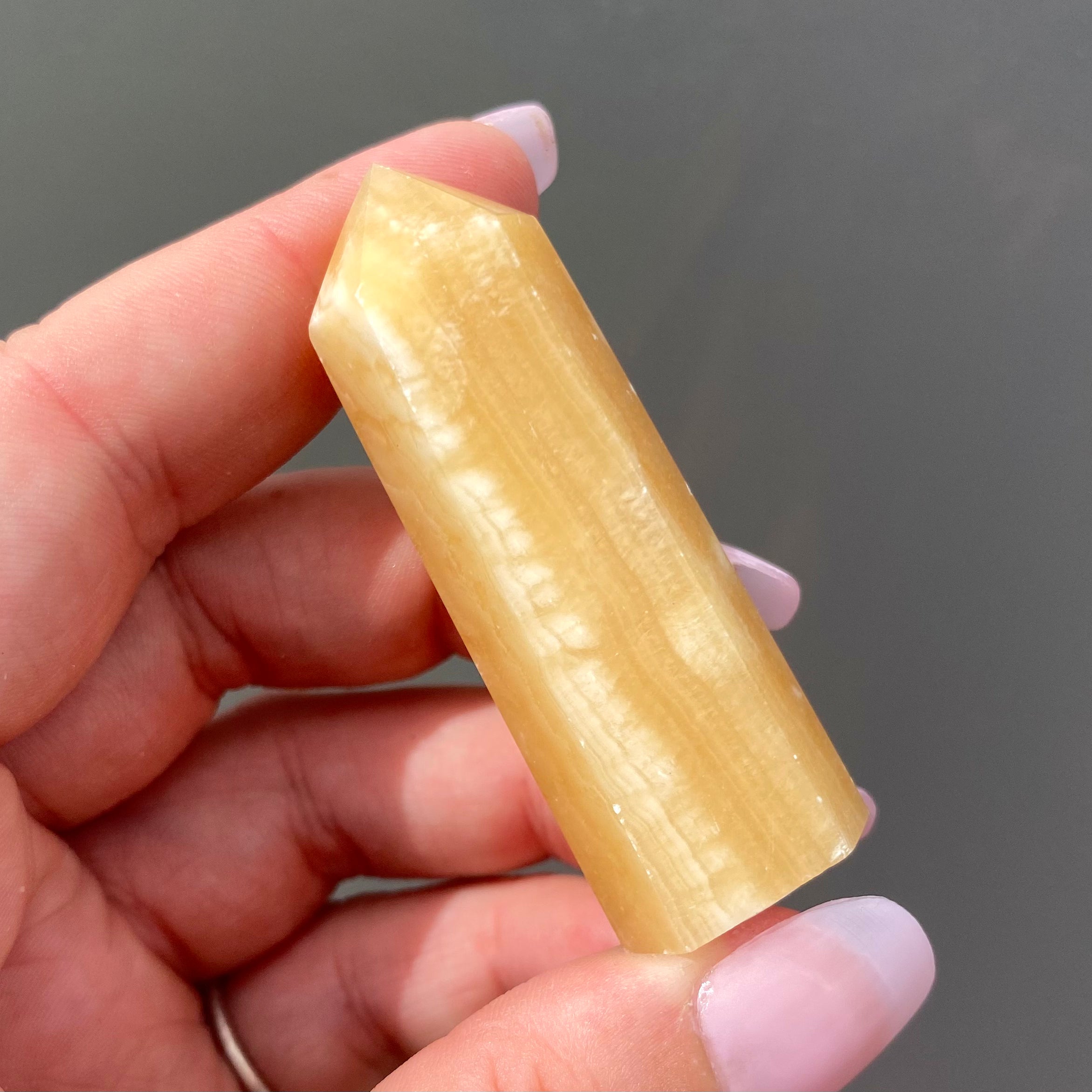 Yellow Calcite Point