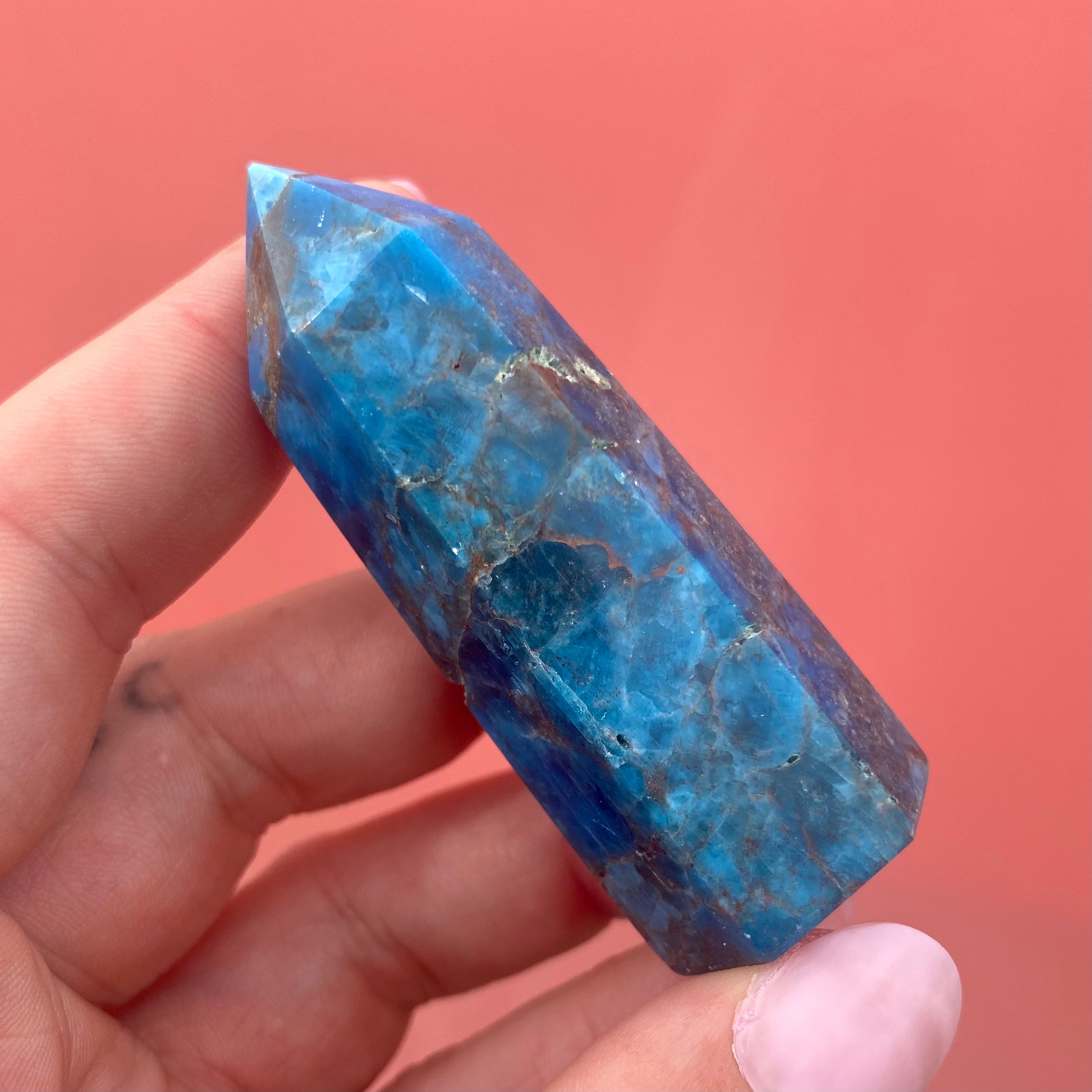 Blue Apatite Point