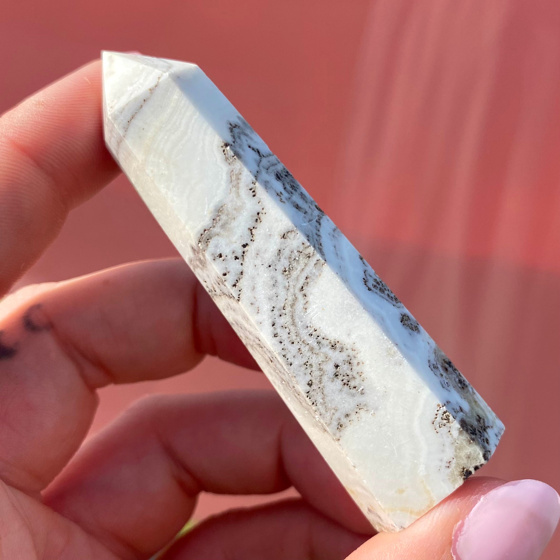 Dendritic Calcite Point