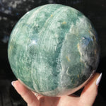 Load image into Gallery viewer, Green Fluorite Sphere - Ruby&#39;s Minerals
