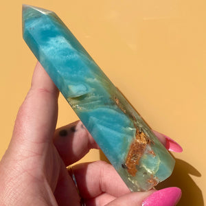 Blue Aragonite Point
