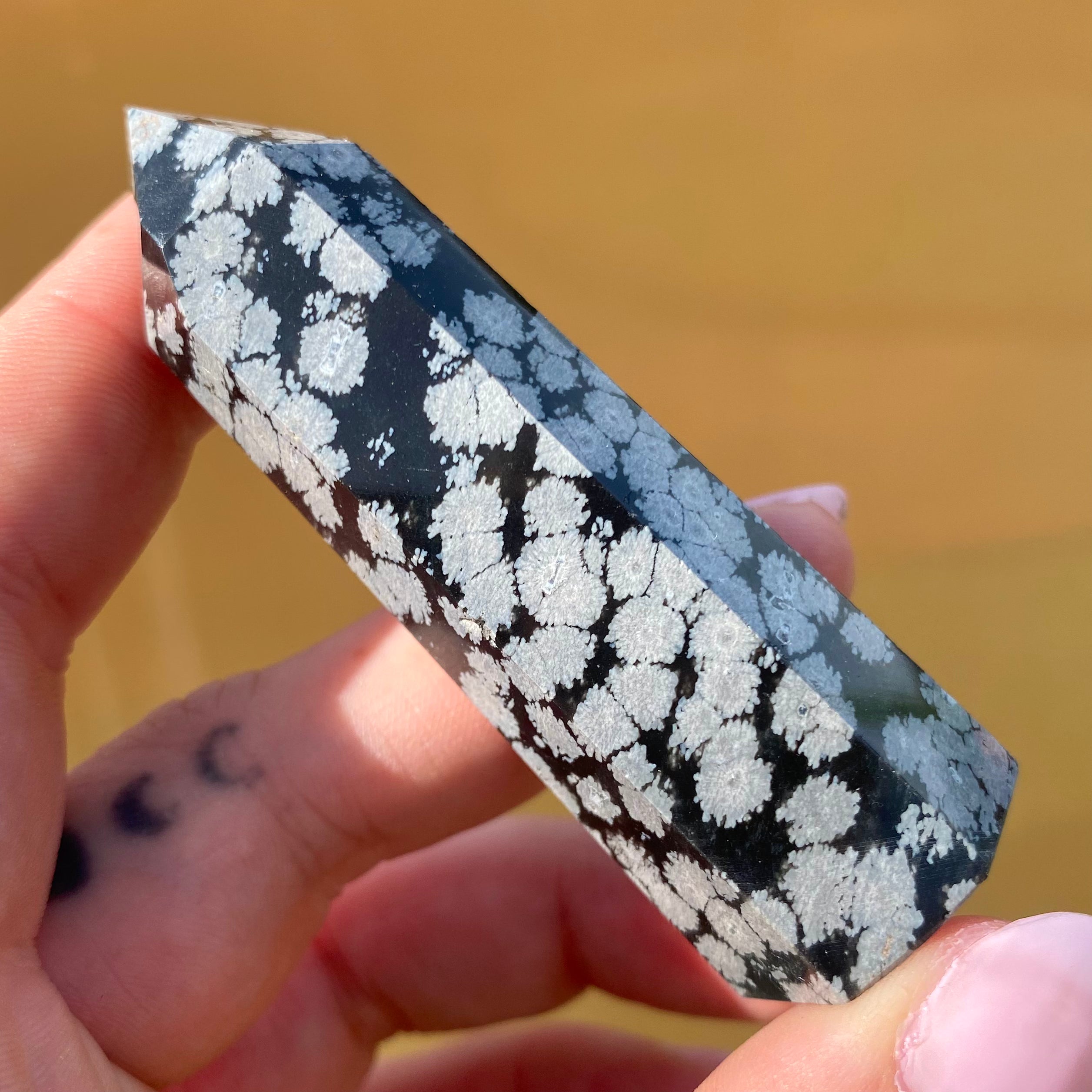 Snowflake Obsidian Points