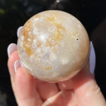 Load image into Gallery viewer, Flower Agate Sphere - Ruby&#39;s Minerals
