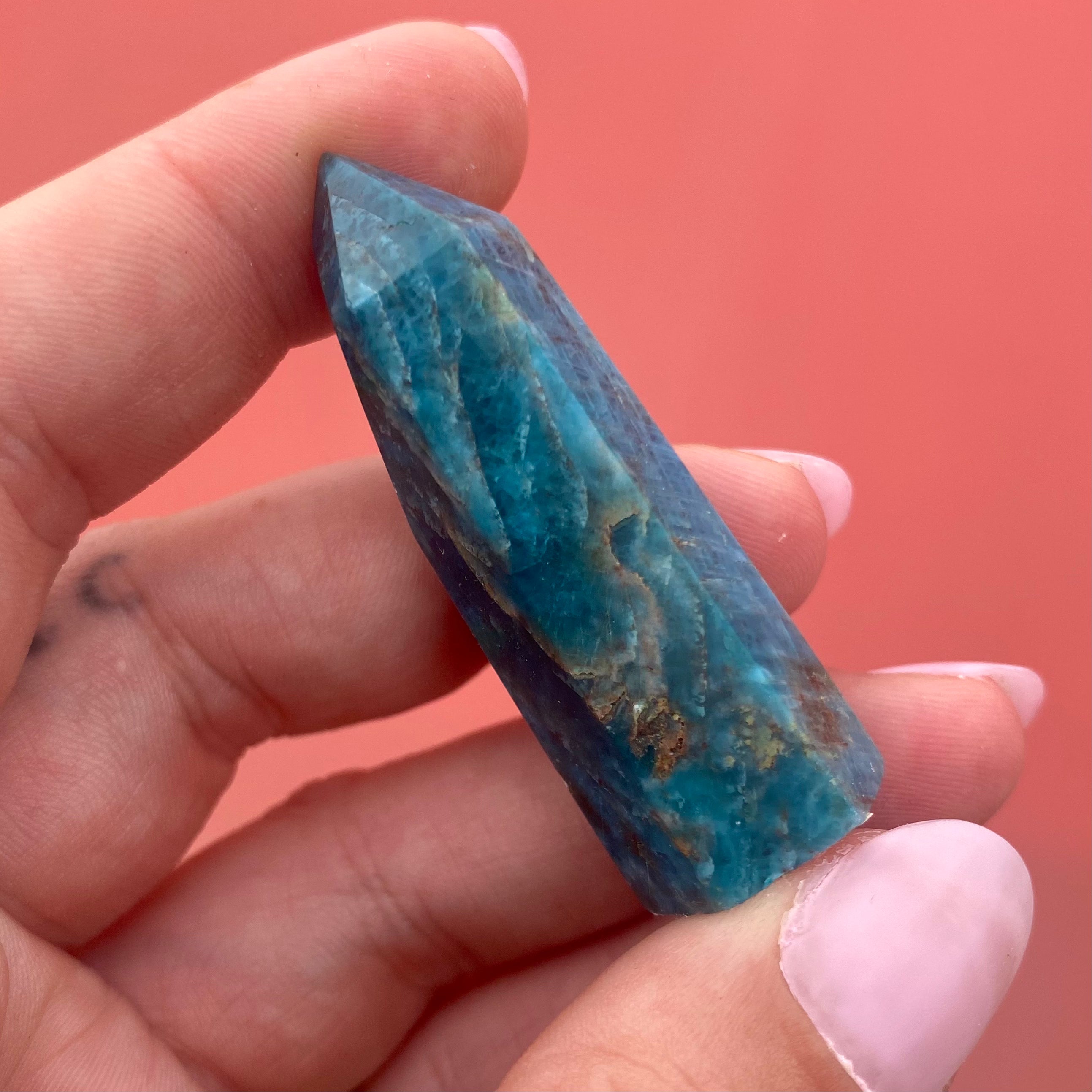 Blue Apatite Point