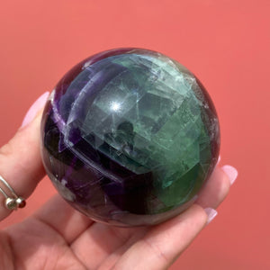Rainbow Fluorite Sphere