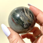 Load image into Gallery viewer, Bloodstone Sphere - Ruby&#39;s Minerals
