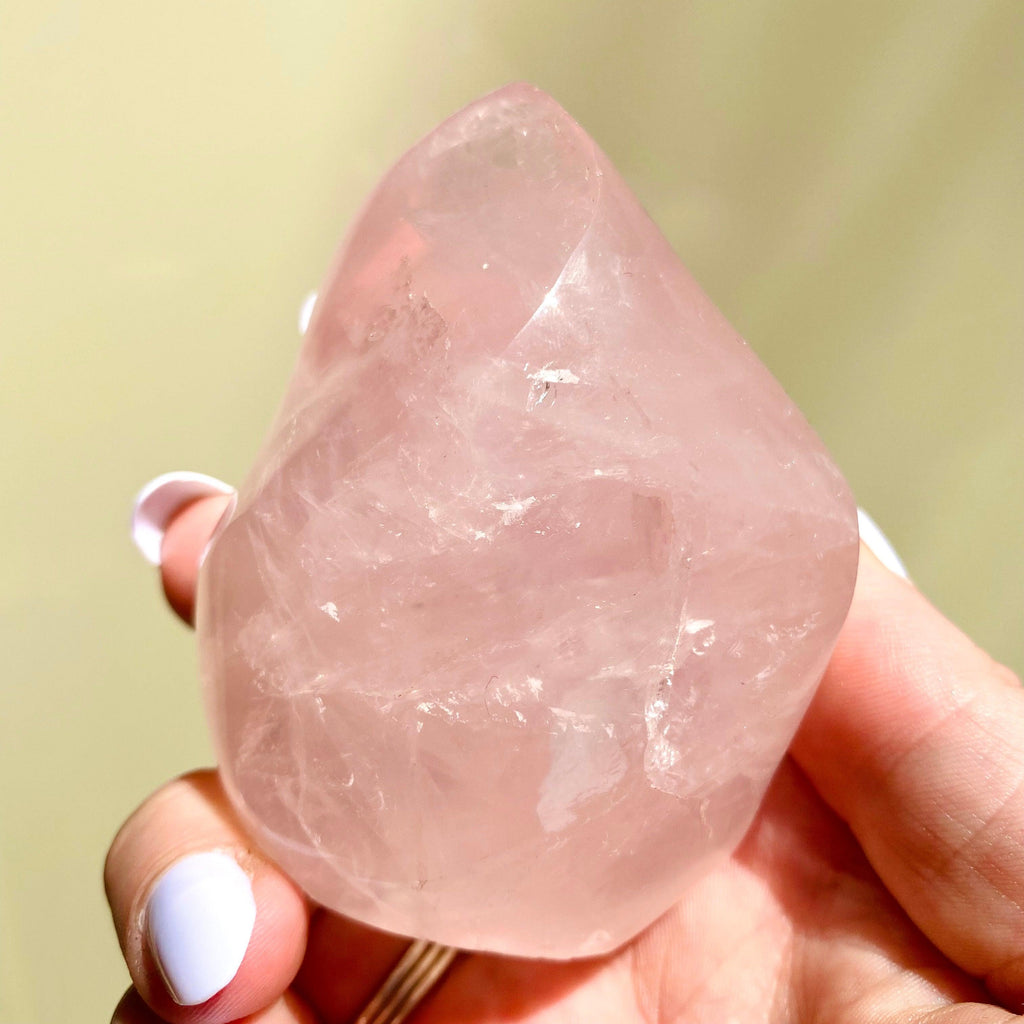 Rose Quartz Flame - Ruby's Minerals
