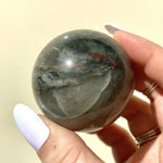 Load image into Gallery viewer, Bloodstone Sphere - Ruby&#39;s Minerals
