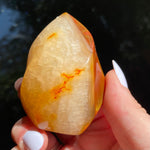 Load image into Gallery viewer, Carnelian Flame - Ruby&#39;s Minerals
