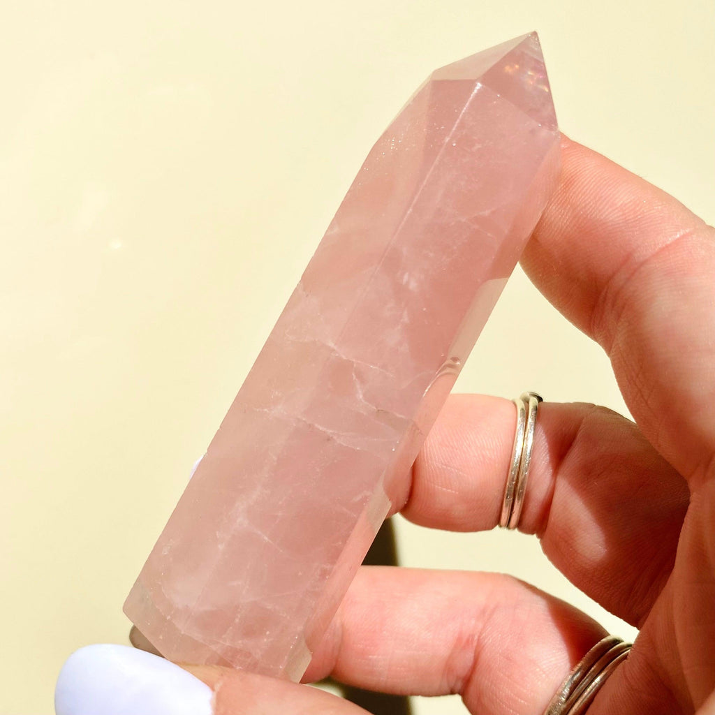 Rose Quartz Point - Ruby's Minerals
