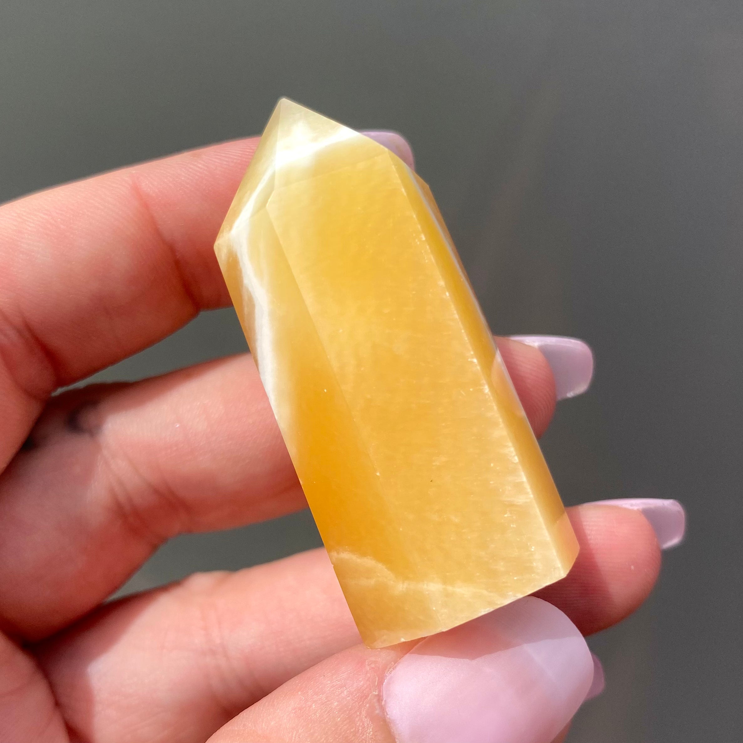 Yellow Calcite Point