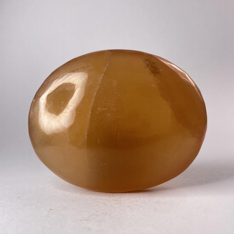 Honey Calcite Palmstone - Ruby's Minerals