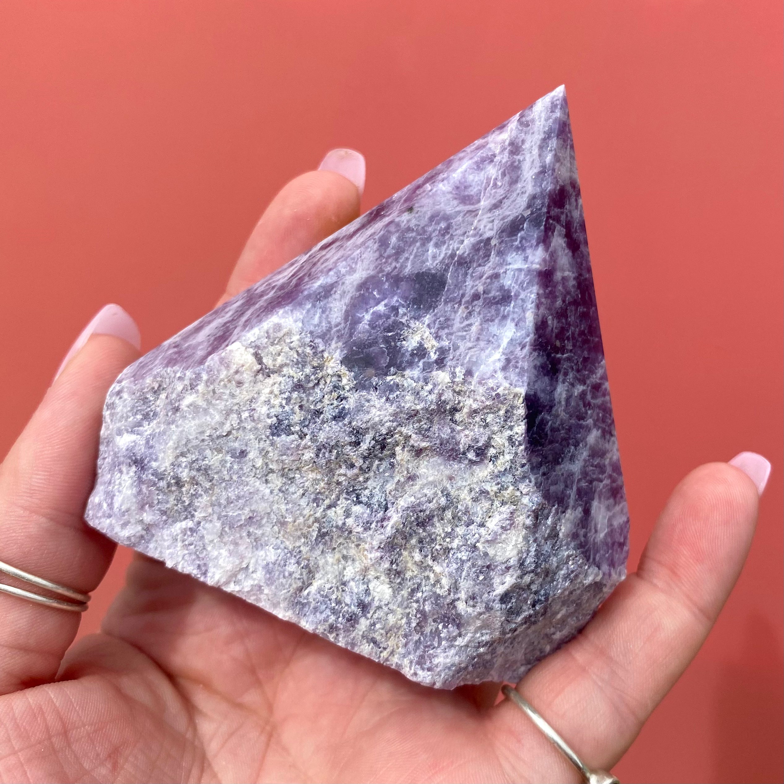 Lepidolite Rough Point