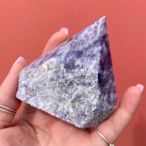 Lepidolite Rough Point