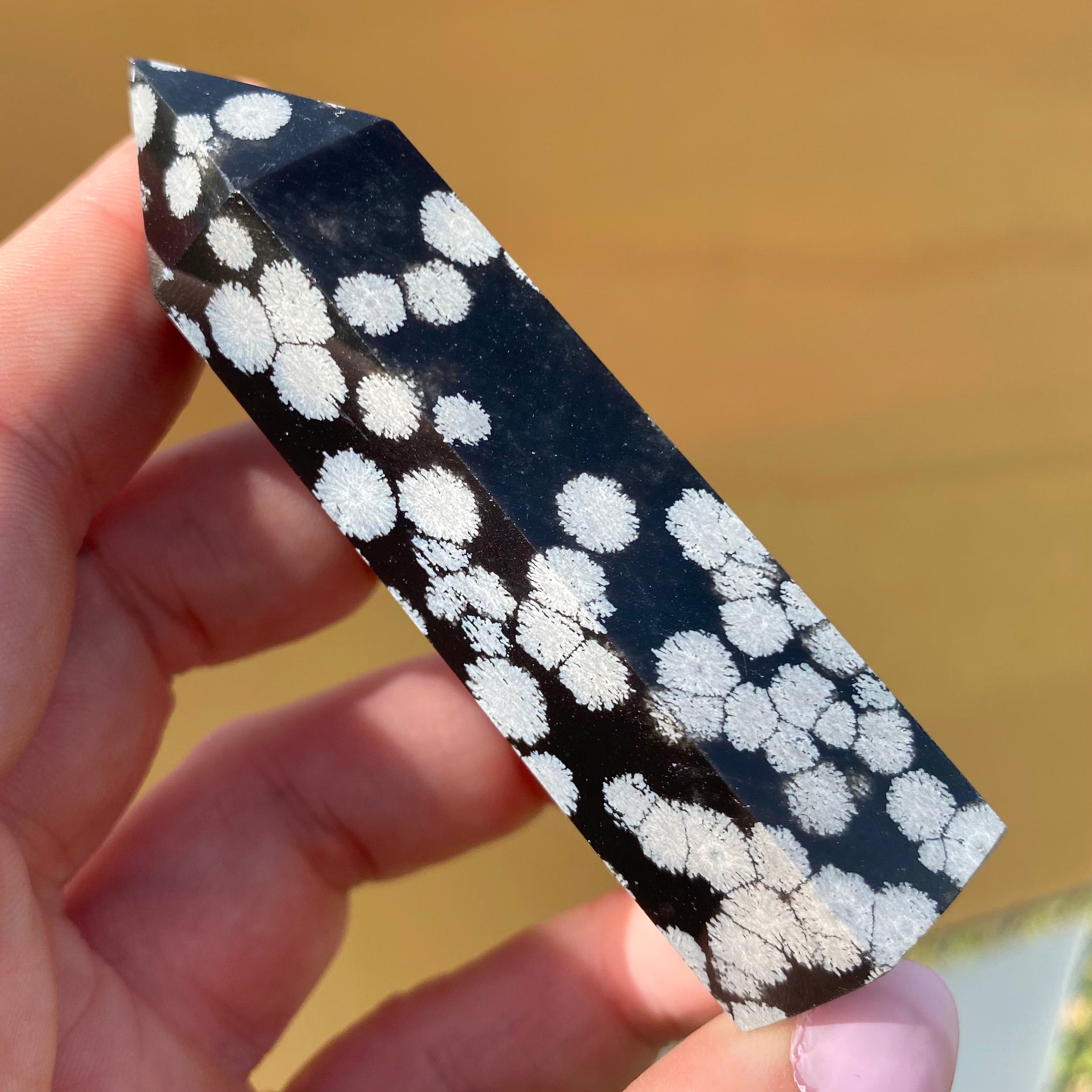Snowflake Obsidian Point