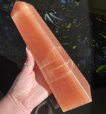 Load image into Gallery viewer, Honey Calcite Tower - Ruby&#39;s Minerals
