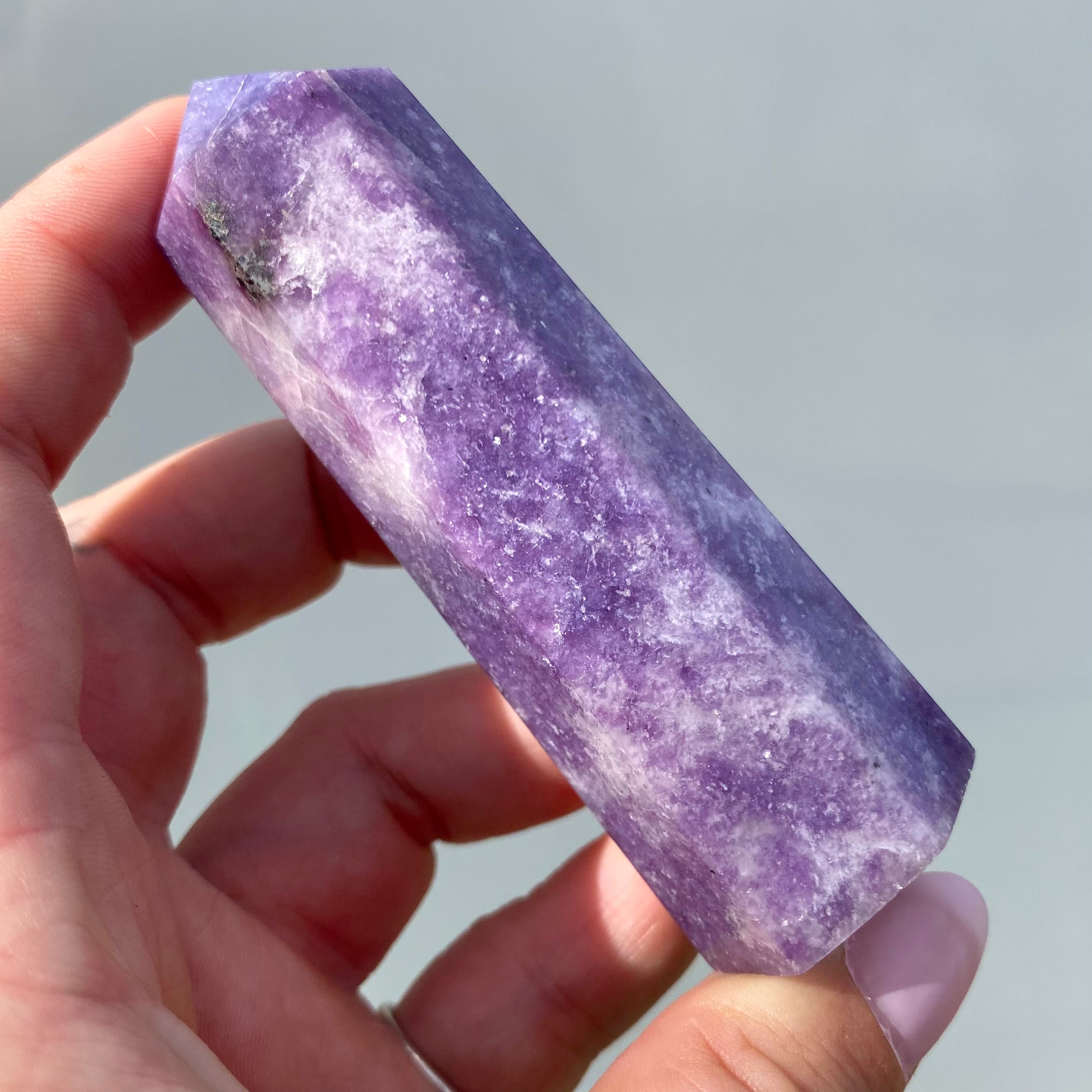 Lepidolite Point