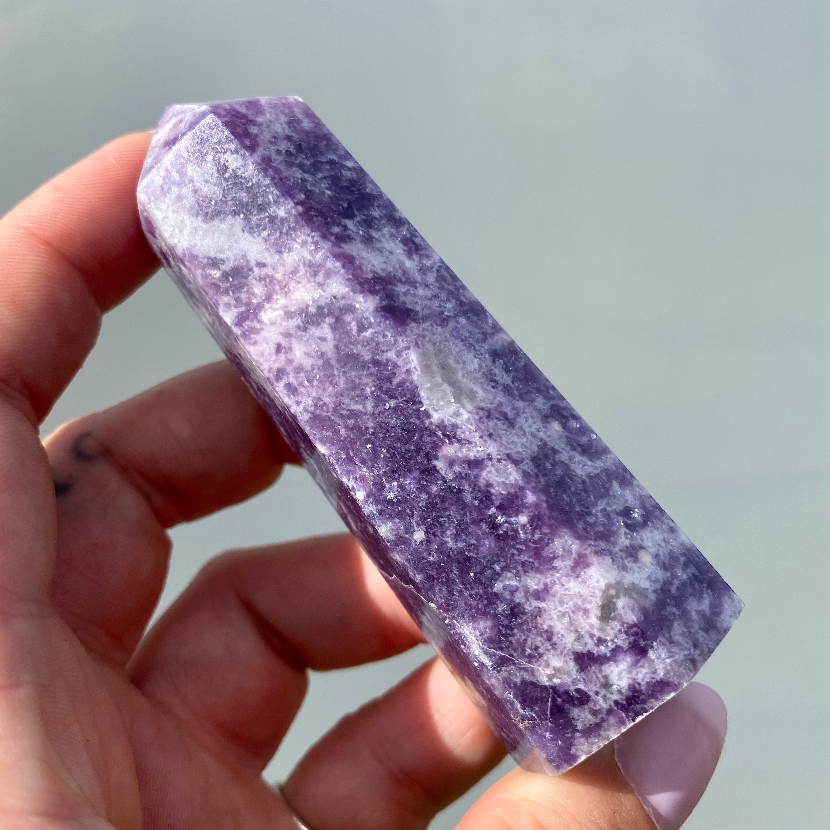 Lepidolite Point