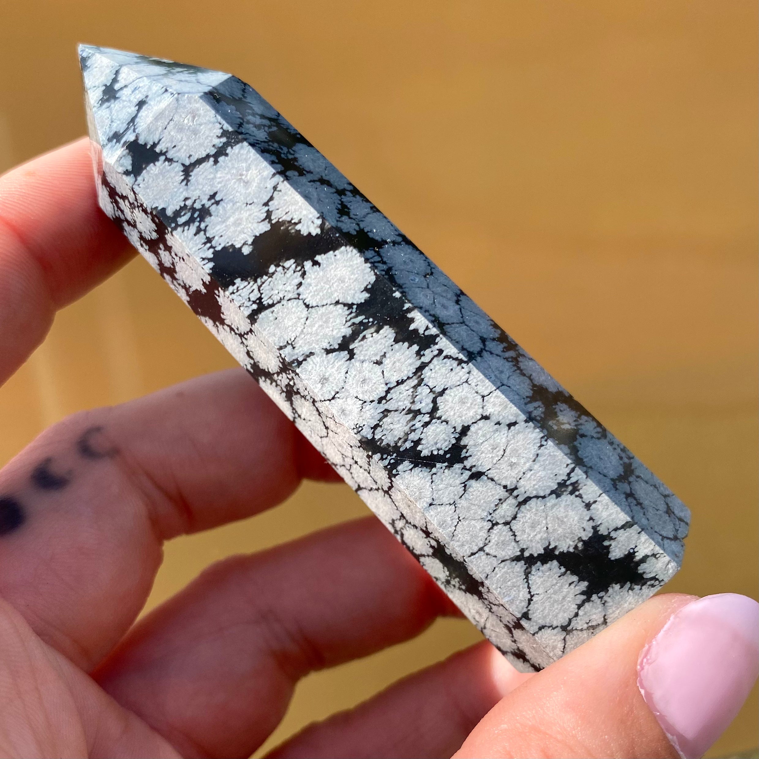 Snowflake Obsidian Point