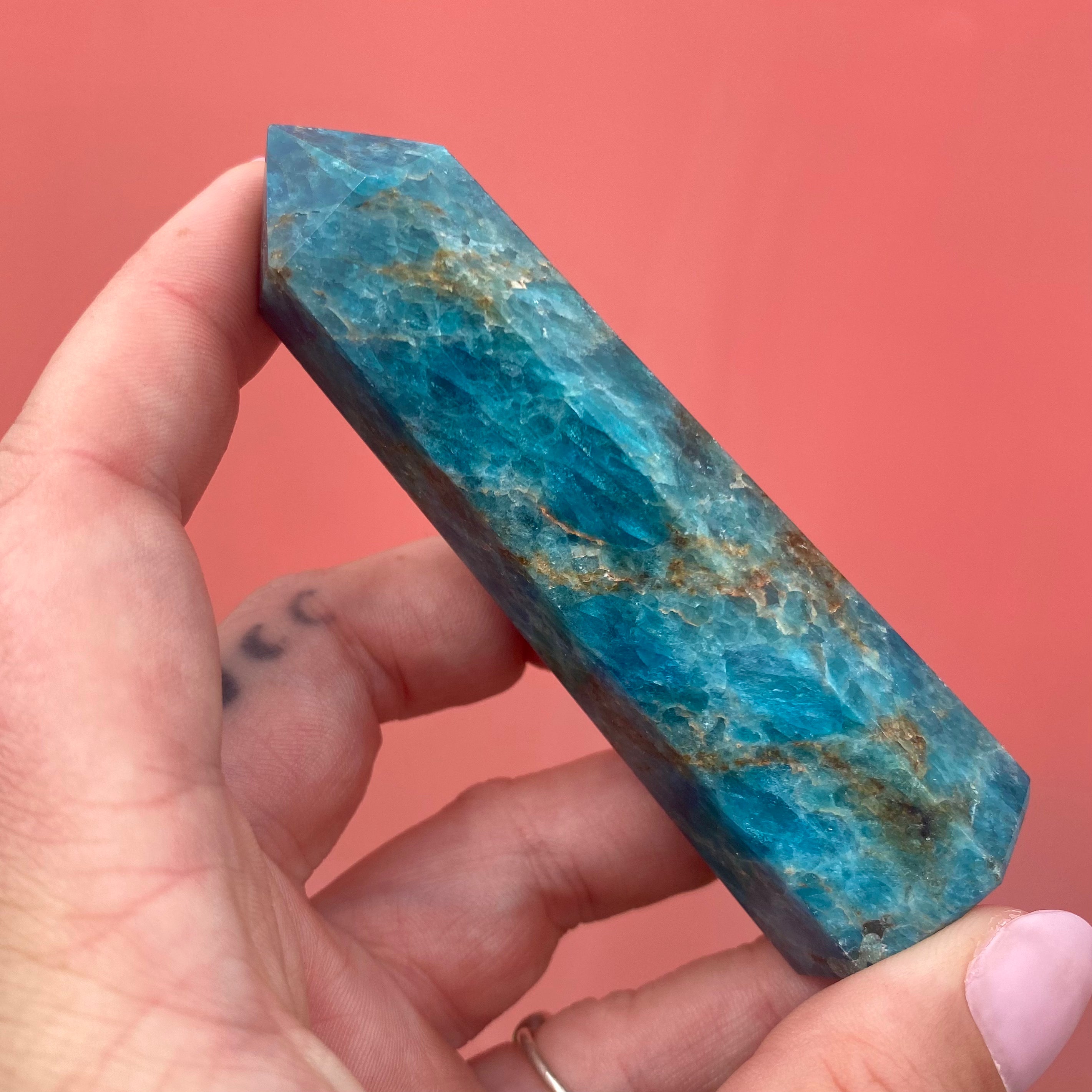 Blue Apatite Point